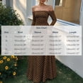 thumbnail image 3 of Dpjklzsn Women's Off The Shoulder Long Sleeve Maxi Dress Polka Dot Smocked Waist Flowy A Line Cocktail Dress, 3 of 6