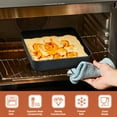 thumbnail image 3 of Walchoice 8 x 8 inch Baking Pan with Lid Set of 2, Nonstick Square Cake Pan with Covers, Stainless Steel Deep Bakeware for Oven Cooking Lasagna Brownies, 3 of 7