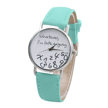 Kukoosong Womens Watches Sale Prime Fashion Watches Clocks Watches Leather Casual Dresses Wrist Crystals Ladies Watches B
