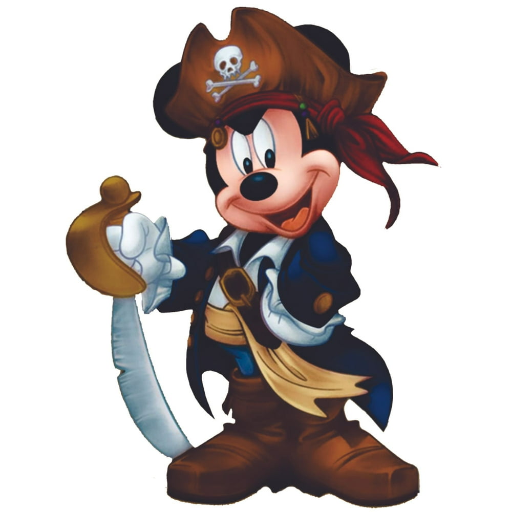 pirate mickey mouse cartoon characters decors wall sticker art design