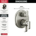 thumbnail image 2 of Delta T27889 Tetra 17 Series Pressure Balanced Valve Trim - Lumicoat Champagne Bronze, 2 of 5