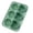 B002- Green, variant on Silicone Ice Cube TraysforFreezer, 8X5 In, Black Silicone, Heart Shaped Molds, Rose Molds, Silicone Molds, Ice Cube Molds, 1 Pc, Chilled Drinks, Valentine Entertaining