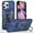 Blue, variant on iPhone 16 Pro Armor Case - Black