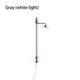 thumbnail image 2 of Inteprter Lámparas de calle de patio a escala 1:87, modelo de cabeza única de 8,2 cm, lámpara de ferrocarril, luz de musgo, iluminación Artesanía Luz gris/blanca, 2 of 6