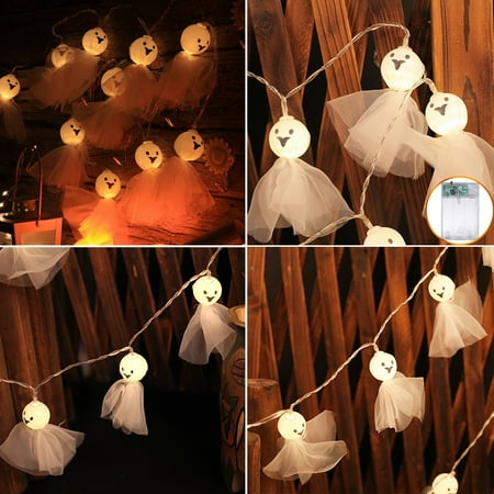 

1.2M Flashing Solar Led Twinkling Halloween Ghost Lights Lanterns Bedroom Decor