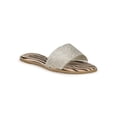 thumbnail image 1 of Women Rhinestone Open Toe Flat Slide Sandal 19310, 1 of 5
