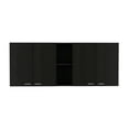 thumbnail image 2 of 150" Wall Cabinet For Kitchen, Black Finish, Sleek Appearance Modern With Built-in Dish Rack Kitchen, 2 of 7