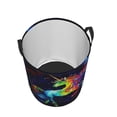 thumbnail image 3 of PHELIKA Galaxy Rainbow Unicorn 03 Laundry Basket 65L Large Foldable Round For Dirty Clothes Toy Storage, 3 of 6