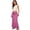Hot Pink, variant on Girls Cotton Linen Flared Maxi Skirt Back Slit Elastic Waist Drawstring Summer Ankle-Length Vacation Boho Long Skirt