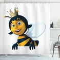 thumbnail image 1 of Ambesonne Queen Bee Shower Curtain, Mother of the Colony, 69"Wx84"L, Earth Yellow Royal Blue, 1 of 3