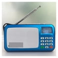 thumbnail image 1 of Portable Radio MP3 Player Mini Audio Speakers FM Radio With LCD Screen Support TF card Playing Music High LED Flashlight W505 ,Easy to Use, 1 of 7
