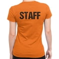 thumbnail image 2 of NYC FACTORY Staff Ladies Tee Distressed, Orange, Women's Small, 2 of 2