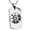 Silver, variant on Stainless Steel Mayan Hunab Ku Rune Engraved Dog Tag Pendant Necklace