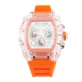 thumbnail image 2 of Reloj Transparente De Moda Para Hombre, Reloj De Negocios Transparente Con Correa De Silicona Fresca E Informal Luminosa Para Fiestas De Cumpleaños, 2 of 7