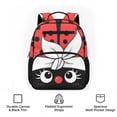 thumbnail image 6 of Uorisanigo Ladybug Cartoon Print Kids Backpack for Elementary Girls, Large Capacity Schoolbag with Side Pocket, Lightweight Casual Daypack for Back to School Travel, 6 of 7