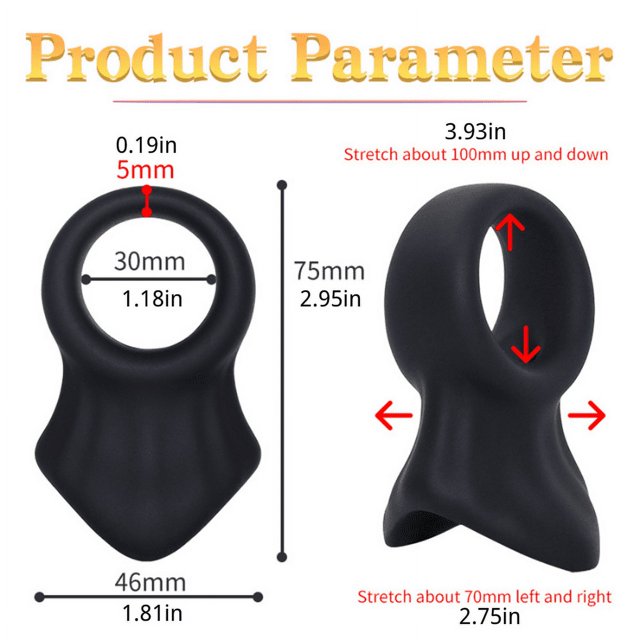 1pc Reusable Penis Ring Scrotum Bondage Cock Ring Sex Toys For Men Chastity Cage Testicle Bondage Lock Ring Adult Sex Product Shop