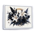 thumbnail image 2 of Designart "Charm Of Pure White And Blue Lilies" Lilies Floater Framed Wall Decor, 2 of 5