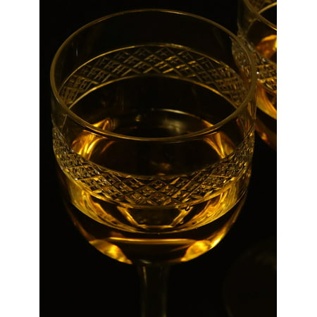 Framed Art for Your Wall Wine Glass Wine Chardonnay Crystal Glass 10x13 (Best White Wine Chardonnay)