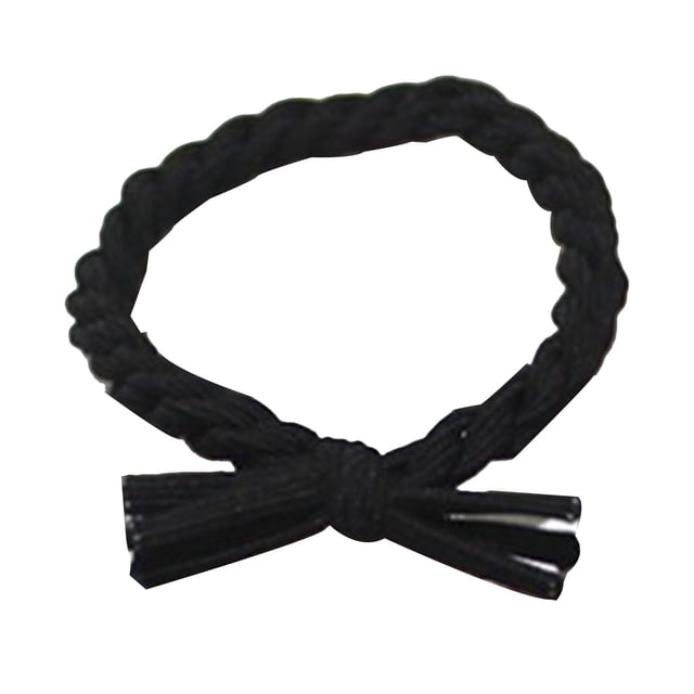 Cravate à cheveux, fixation à la mode Ropes à cheveux noirs Portable pour le sport