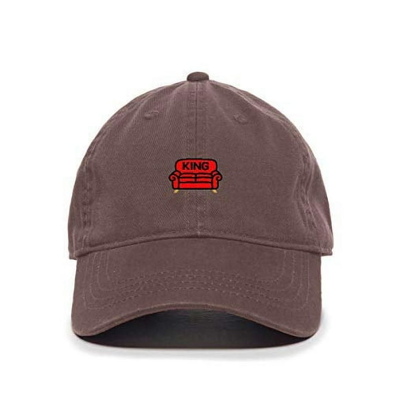Sofa King Baseball Cap Embroidered Cotton Adjustable Dad Hat Brown