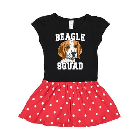 

Inktastic Dog Beagle Squad Gift Toddler Girl Dress