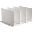thumbnail image 1 of Soporte De Almacenamiento Para Bolso, Organizador De Bolso De Plástico Blanco Desmontable, Diseño De Tablero De Partición, Soporte De Libro Vertical Ajustable Para El Hogar Methold HA022413-00, 1 of 7