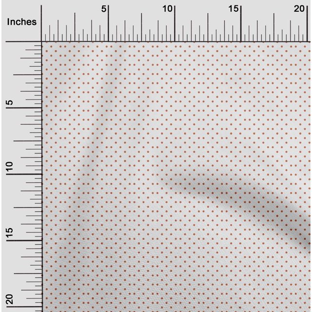oneOone Tissu Popeline de Coton à Pois, Largeur 56 Pouces