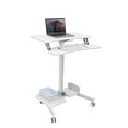thumbnail image 6 of Mount-It! Mobile Sit-Stand Computer Workstation, Ergonomic, White, 6 of 9