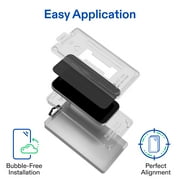 onn Privacy Screen Protector for iPhone® 17e / 16e / 14 / 13 / 13 Pro, Provides Ultimate Protection with Durable Glass by Corning™, Plus Advanced Easy Application Tray