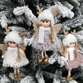 thumbnail image 6 of GadgetVLot 1 pcs Cute plush cloth foam Christmas antlers girl pendant home Christmas tree charm, 6 of 14