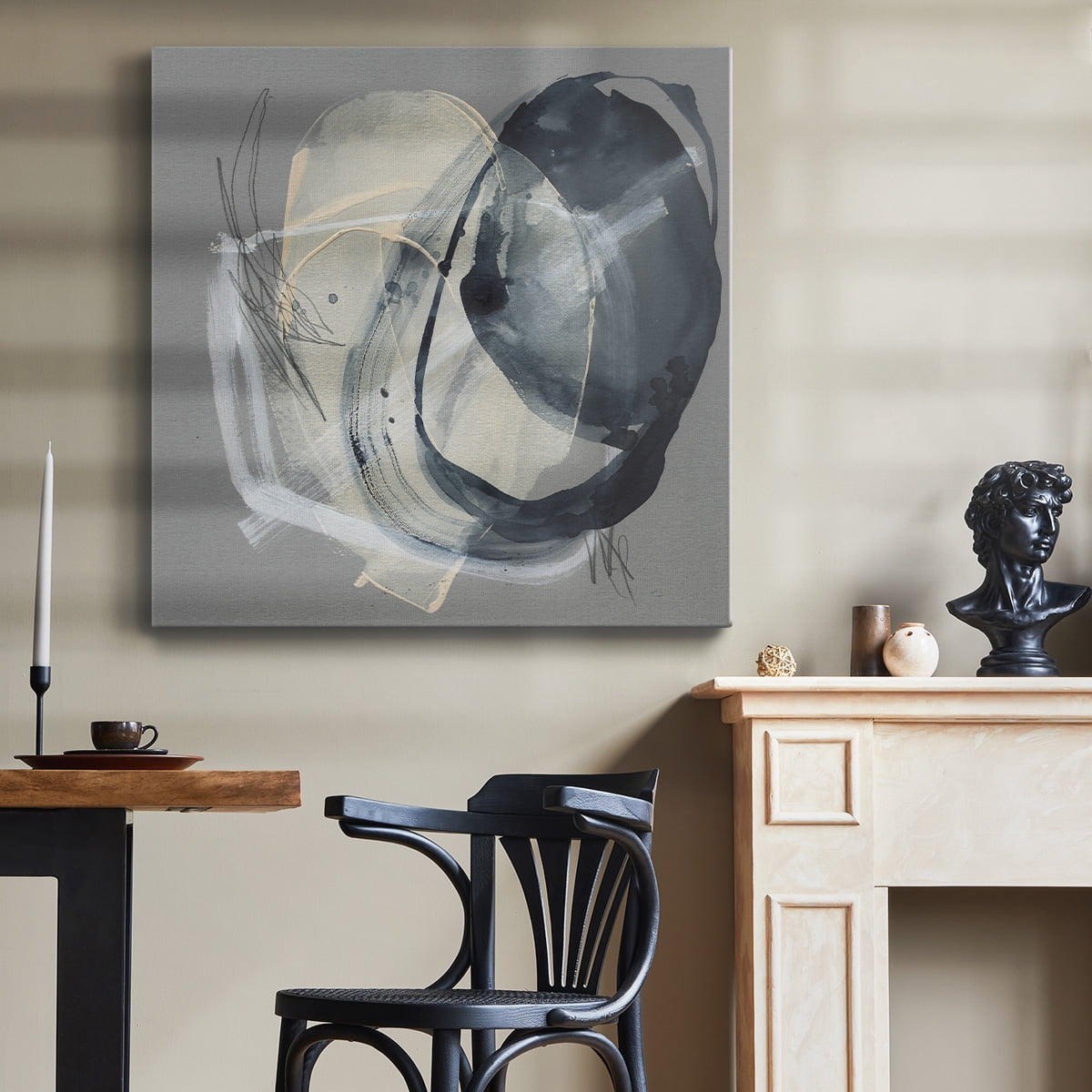 Wexford Home Tandem Loops II-Premium Gallery Wrapped Canvas, 10" x 10" - Ready to Hang