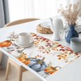 thumbnail image 3 of Fall Orange Pumpkin Placemats Set of 1 Fall Leaf Yellow Flowers Thanksgiving Harvest Heat Insulated Linen Place Mats, Washable Stain-Proof Table Mats for Dining Tables Holiday Decor 13x19inch, 3 of 9