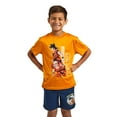 thumbnail image 5 of Dragon Ball Z 3-Pack Boy's Orange Short Sleeve Tee, Gray Muscle Tank, Blue Athletic Shorts Set, 5 of 7