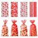 thumbnail image 1 of Nvzi 150 bolsas de celofán para caramelos navideños, bolsas de celofán para golosinas navideñas con lazos para recuerdos de fiestas navideñas, cuatro estilos de cabello mezclados E, 1 of 5