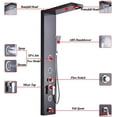 thumbnail image 5 of Zovajonia Shower Panel Tower System, Multi-Functions Stainless Steel Shower Tower , Waterfall Showerhead, Massage Shower Jets,  Rain Shower System Oil Rubbed Bronze, 5 of 7