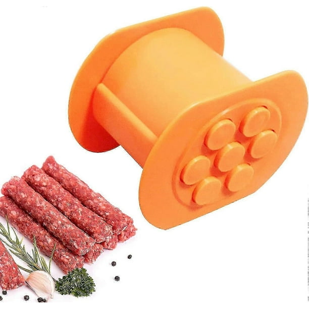 Hot Dog Press, Hot Dog Maker with 7 Holes, Make Hot Dogs Quickly and Evenly