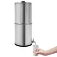 thumbnail image 5 of 3-Stage Gravity-Fed Stainless Steel Countertop Water Filter System 2.25 Gallon Water Filter System Home Drinking Water Filtration Water Filter for Counter Top Include 2 Carbon Filters, 5 of 13