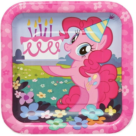  My  Little  Pony  7 Square Plate 8 Count Party  Supplies  