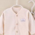 thumbnail image 4 of CAUYDY Infant Boys Going Home Outfits Baby Girls Sleepwear Preemie Clothing 2 Long Sleeved Top & 2 Pants & Warm Hat & Bib & Bellyband 7Pcs Cute Set Fall Sizes 0-3 Months,Khaki, 4 of 5