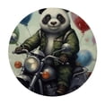 thumbnail image 2 of JEUXUS Round Fitted Tablecloth with Elastic Edged, Panda Round Table Cover, Motor Balloon Waterproof Table Cover for Kitchen Dining Holiday Parties Decoration,Fit for Round Tables, 2 of 7