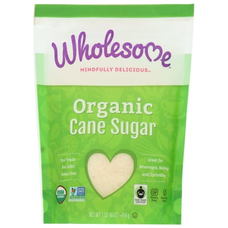 Wholesome Sweeteners Unrefined Sugar 1 Pound