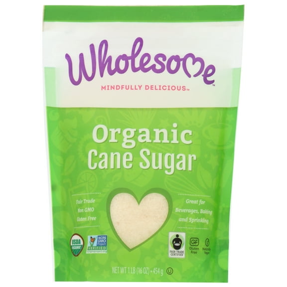Wholesome Sweeteners Unrefined Sugar 1 Pound