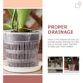 thumbnail image 5 of MERRYHAPY 12-Pack White Plastic Flower Pots with Drainage Holes, Ideal for Orchids, Indoor and Outdoor Plant Containers, 5 of 8