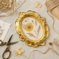 thumbnail image 5 of 5 Styles Vintage Gold Mini Picture Frames, Resin Ornate Photo Frames for Jewelry Display, Tabletop Photography Props, Home Decor Accent for Shelf Mantel, Wedding & Housewarming Gift, 5 of 7