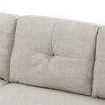 thumbnail image 5 of Partner Furniture Almond Linen Blend 3-in-1 Sleeper Sofa, 54" x 85" x 30", 180 lbs, 5 of 7