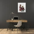 thumbnail image 3 of Fab Funky 20x24 White Modern Wood Framed Museum Art Print Titled - Fox Couple 1920s, 3 of 4