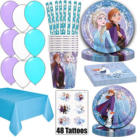 Frozen Party Supplies For 16 Dinner Plates Cake Plates Napkins