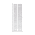 thumbnail image 1 of Prima Decorative Hardware 1 RA Air Return Grille 10 x 30, White Steel Return Vent Cover for Sidewall and Ceiling, Fits Standard Duct Openings, Outer Size 11-3/4 x 31-3/4 in, 1 of 8