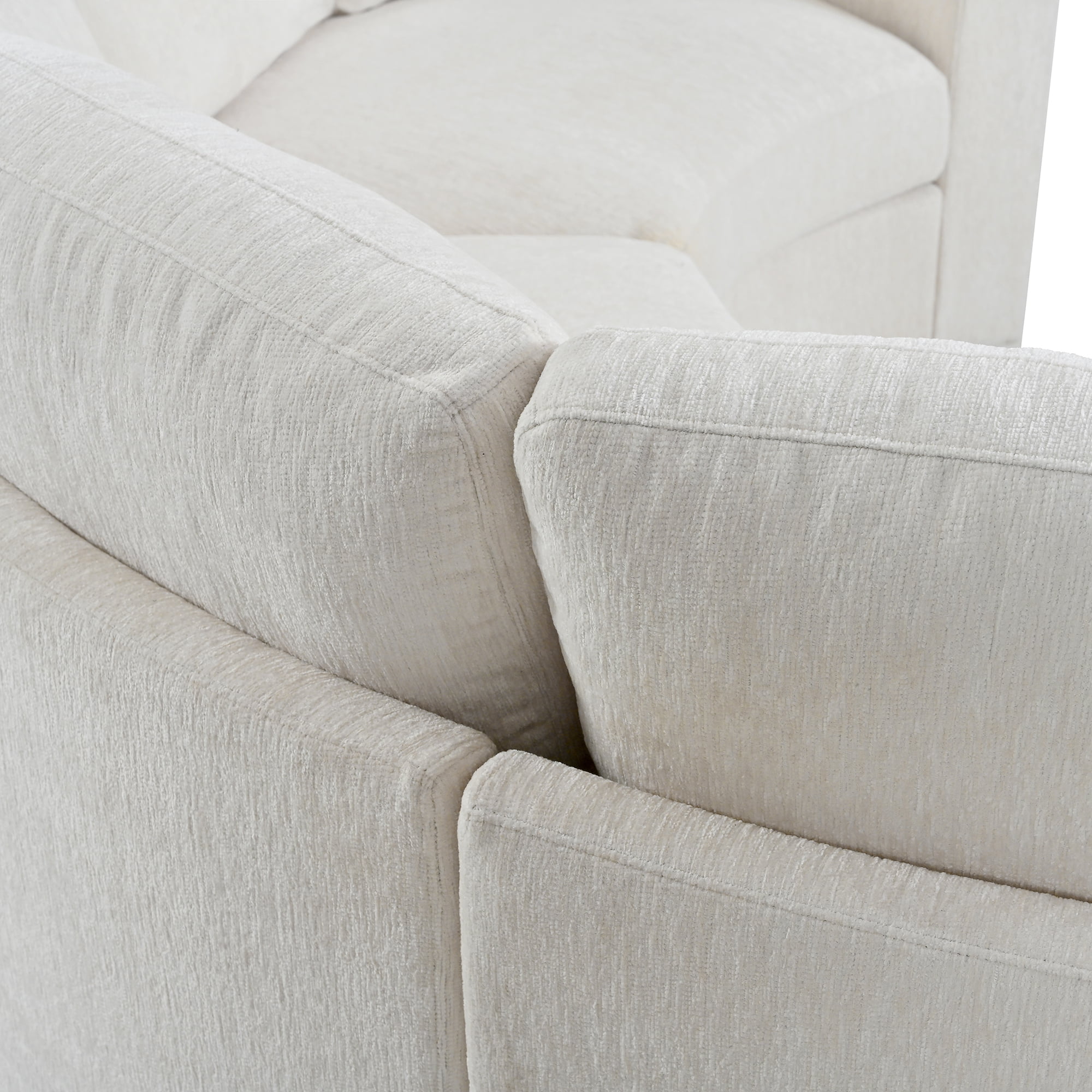 Wakefit 109.4" Curved Modular Sectional Sofa,3 Seat Semi Circular Chenille Couch with Deep Seating,Modern Round Conversation Sofa with Solid Pine Wood Frame for Living Room,Beige