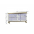 thumbnail image 3 of Pemberly Row 63"W Solid Wood Sideboard in Off White/Cinnamon, 3 of 11